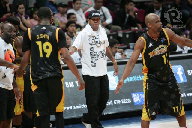 Allen Iverson as coach at the All in charity basketball event. Photo by Josh Albelda/Rappler