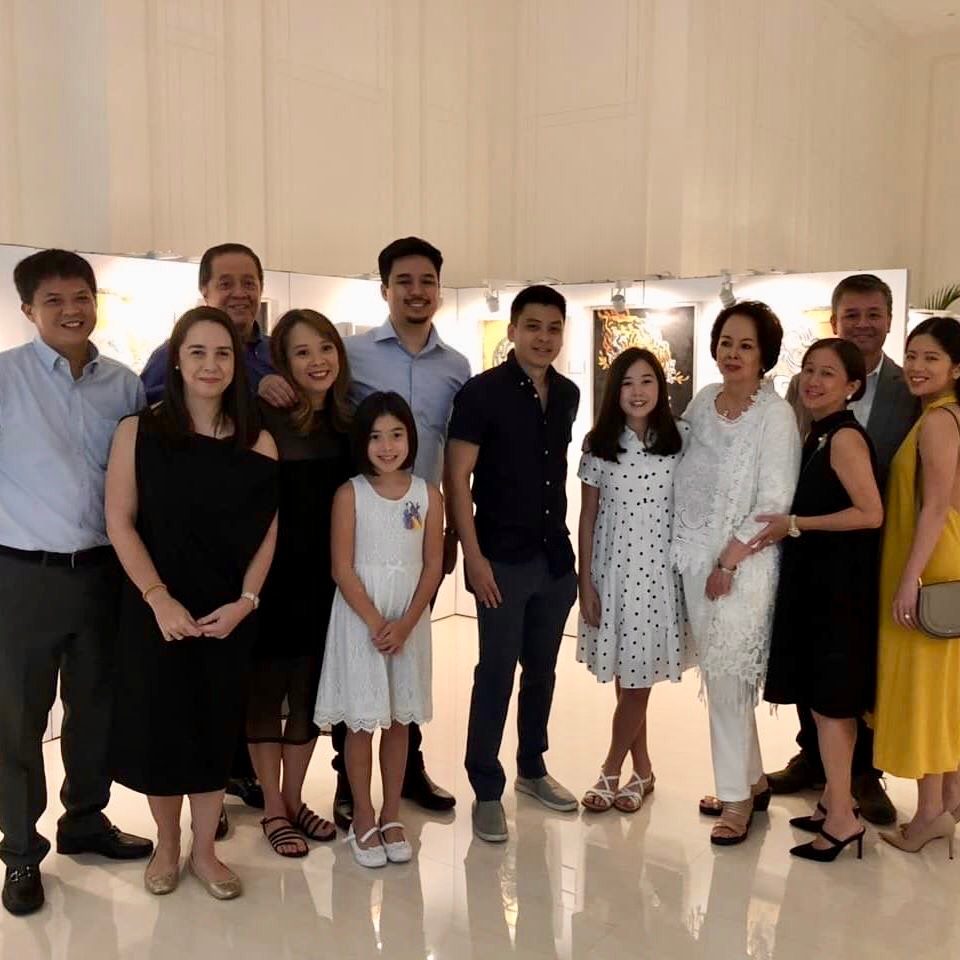 FAMILY IN ATTENDANCE. Bernardo with her family, who took time to support the exhibit. Photo by from Lia Bernardo 