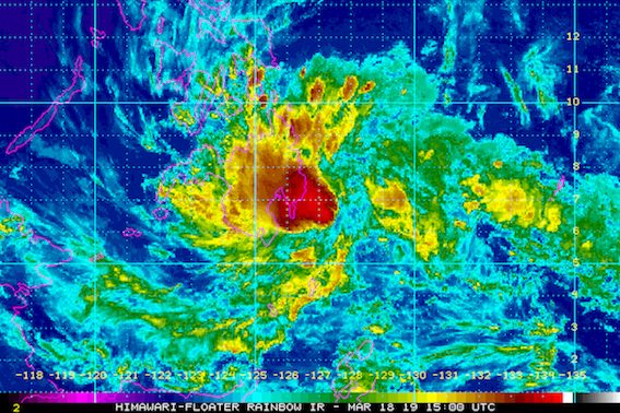 Tropical Depression Chedeng shifts toward Davao Occidental