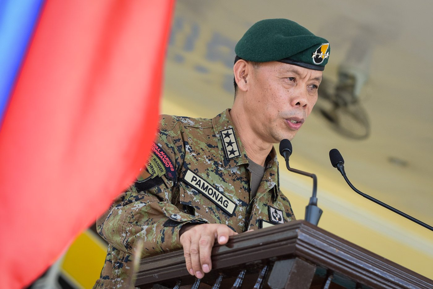 GROUND COMMANDER. Lieutenant General Danilo Pamonag, who served as ground commander in Marawi City, is also a veteran of the Zamboanga siege. 