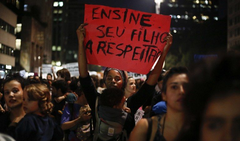 Brazilian women protest ‘culture of rape’