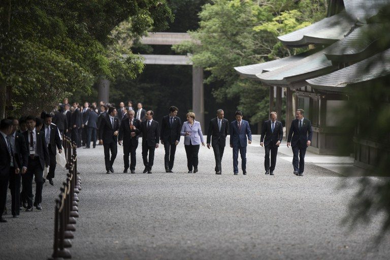 World leaders open G7 talks with economy in focus