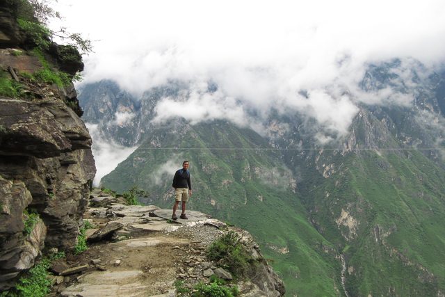 IN THE CLOUDS. Tiger Leaping Gorge's upper trail makes you feel like you're high in the sky.  