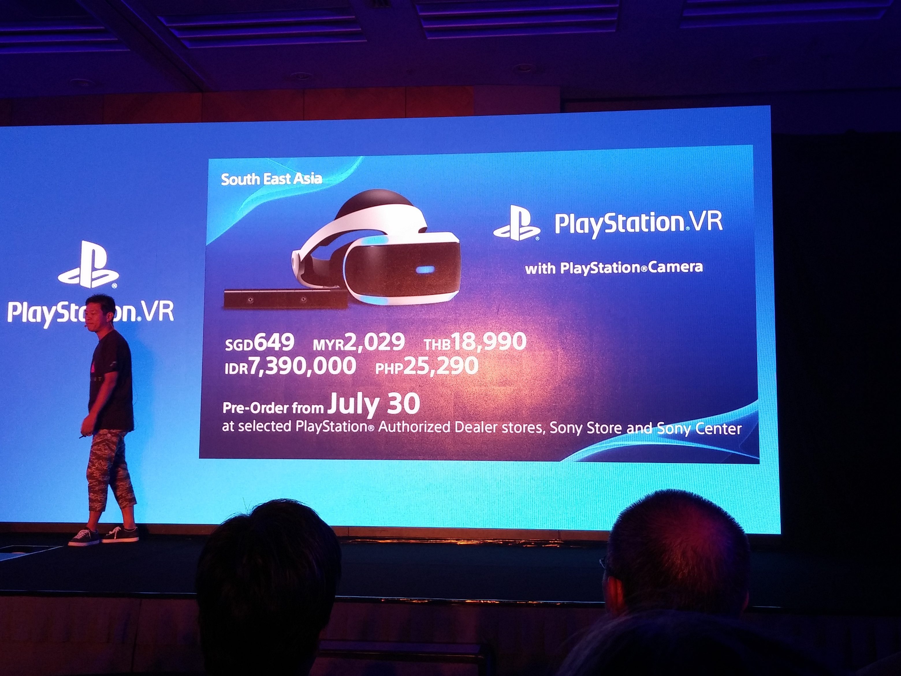 Pricing for the PlayStation VR with PlayStation Camera 
