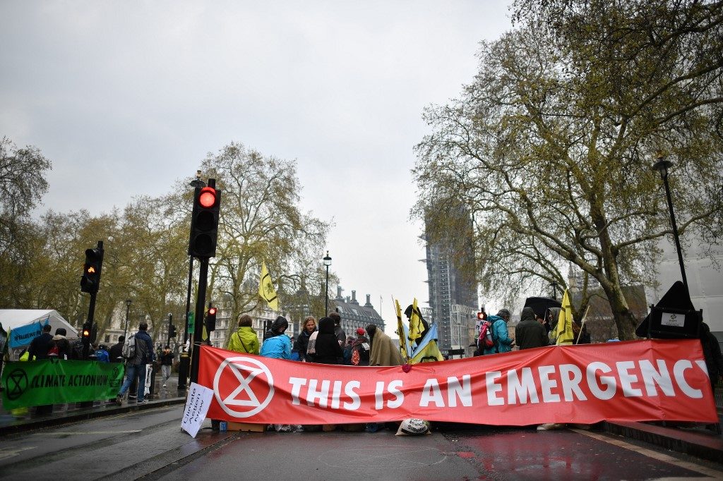 Nearly 300 arrested at London climate protests