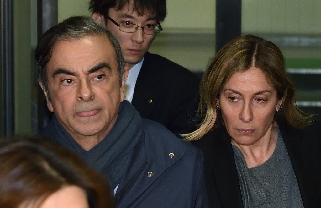 Carlos Ghosn’s wife questioned in Tokyo
