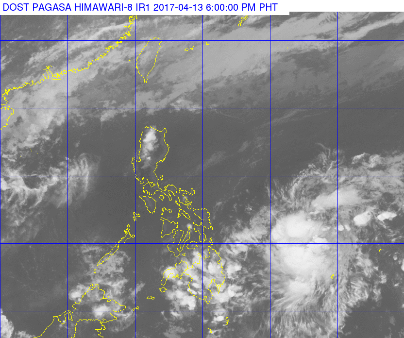 LPA bringing rain to Caraga, Davao, Eastern Visayas