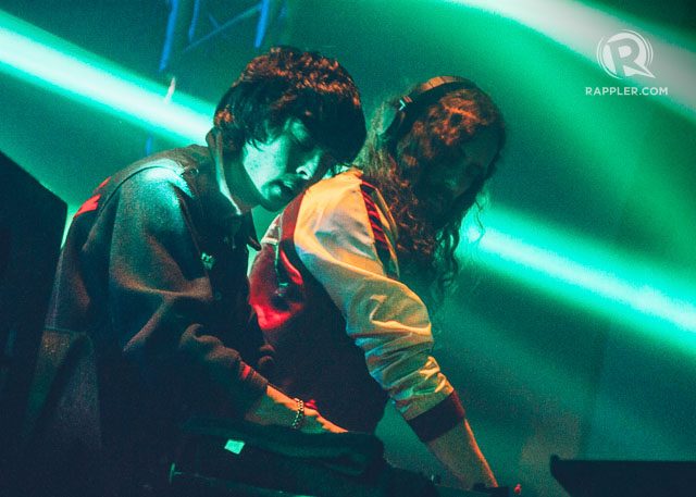 JUSTICE. The French duo performs at the Valkyrie Nightclub at the Palace. Photo by Paolo Abad/Rappler 