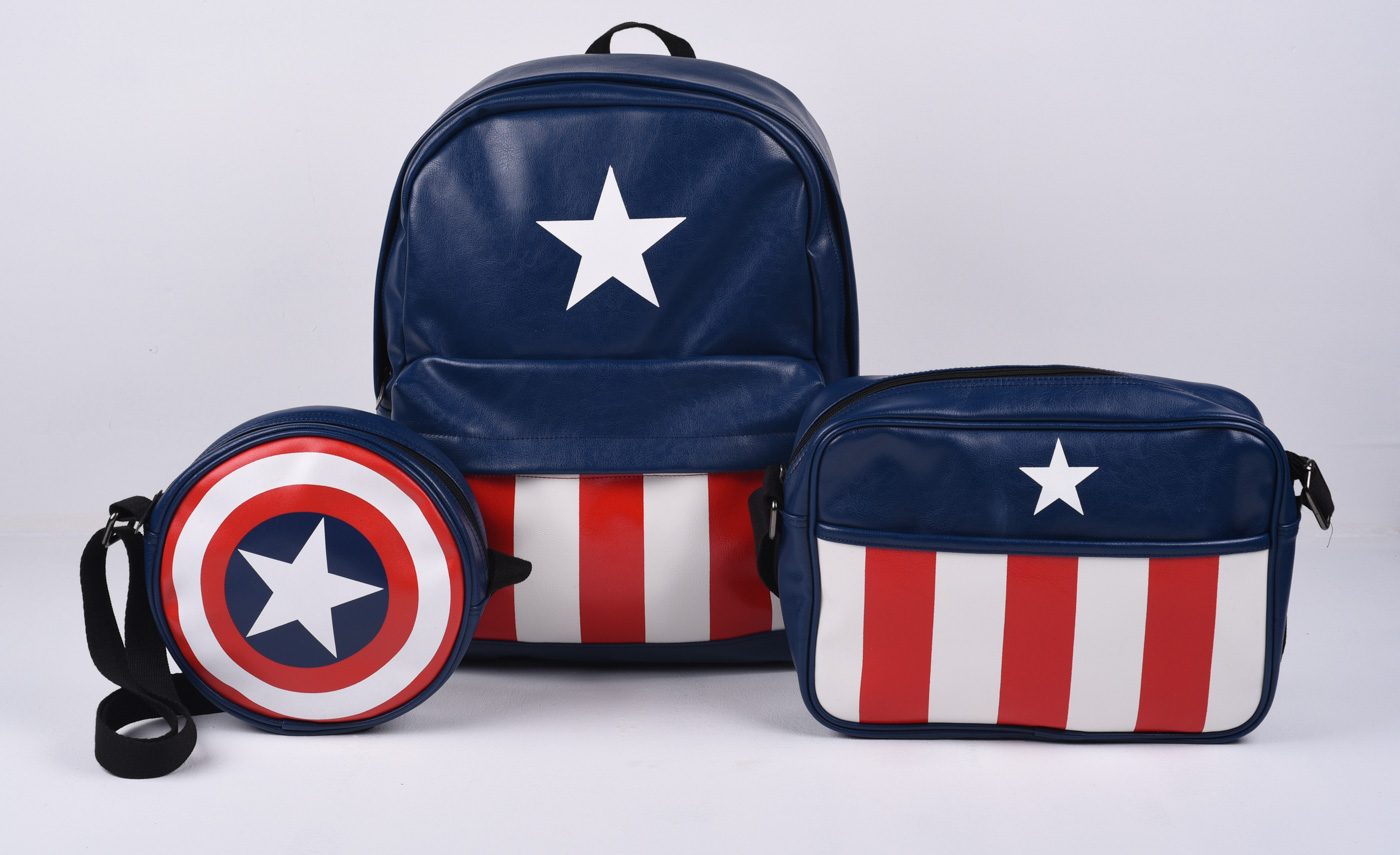 CAPTAIN AMERICA BAGS. P399.75 to P899.75 at The SM Store and The SM Store at Lazada. Photo courtesy of The Walt Disney Company (Philippines), Inc. 