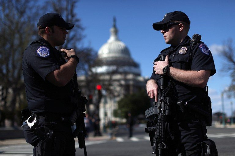 Panic as police shoot armed man at US Capitol