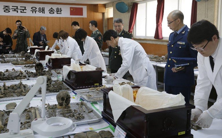 South Korea sends back remains of Chinese Korean War dead
