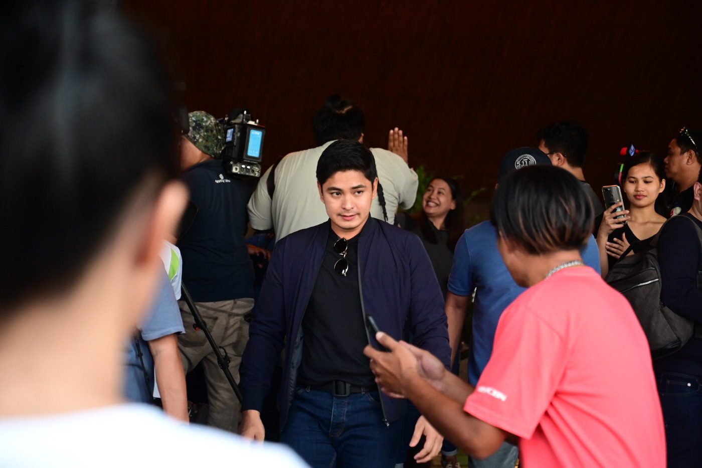 COCO MARTIN. Eddie Garcia's 'Ang Probinsyano' co-star leaves the chapel at Heritage Memorial Park. Photo by Alecs Ongcal/Rappler 