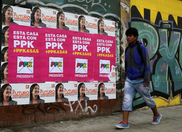 Peru presidential vote tightens, Fujimori loses ground
