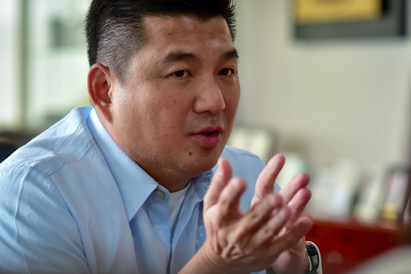 THANKFUL. When Dennis Uy was being denied loans by big banks, it was Equitable PCI Bank that trusted the Davao-based entrepreneur. Photo by LeAnne Jazul/Rappler  