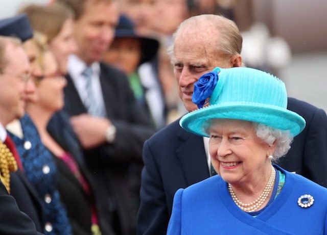 Britain’s Queen Elizabeth II arrives for Germany state visit