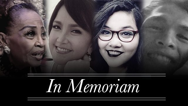 In memoriam: PH stars who died in 2015