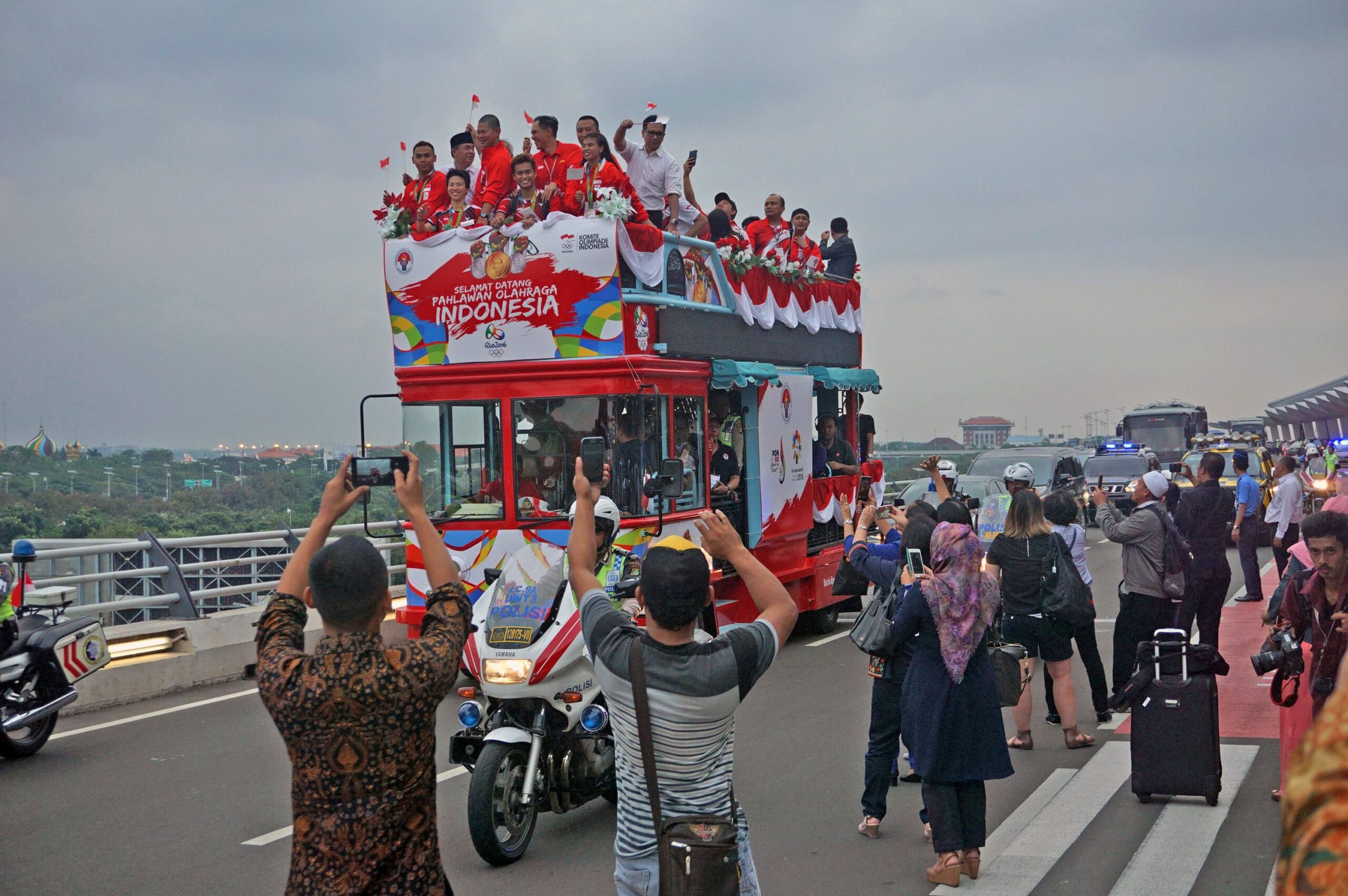 Rute konvoi penyambutan kontingen Olimpiade Indonesia