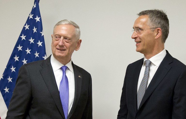 U.S. Defense Secretary Mattis, NATO chief Stoltenberg in Kabul