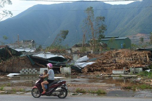 Widespread destruction in central Vietnam after major typhoon