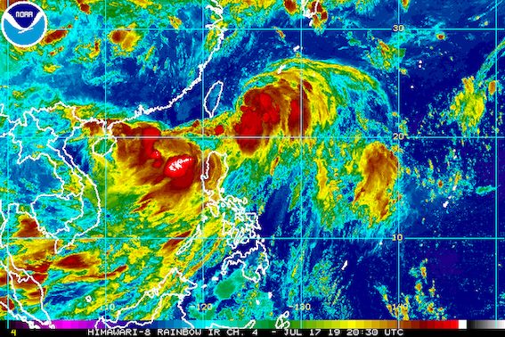 Heavy rain hits Luzon as monsoon enhanced by Falcon, LPA