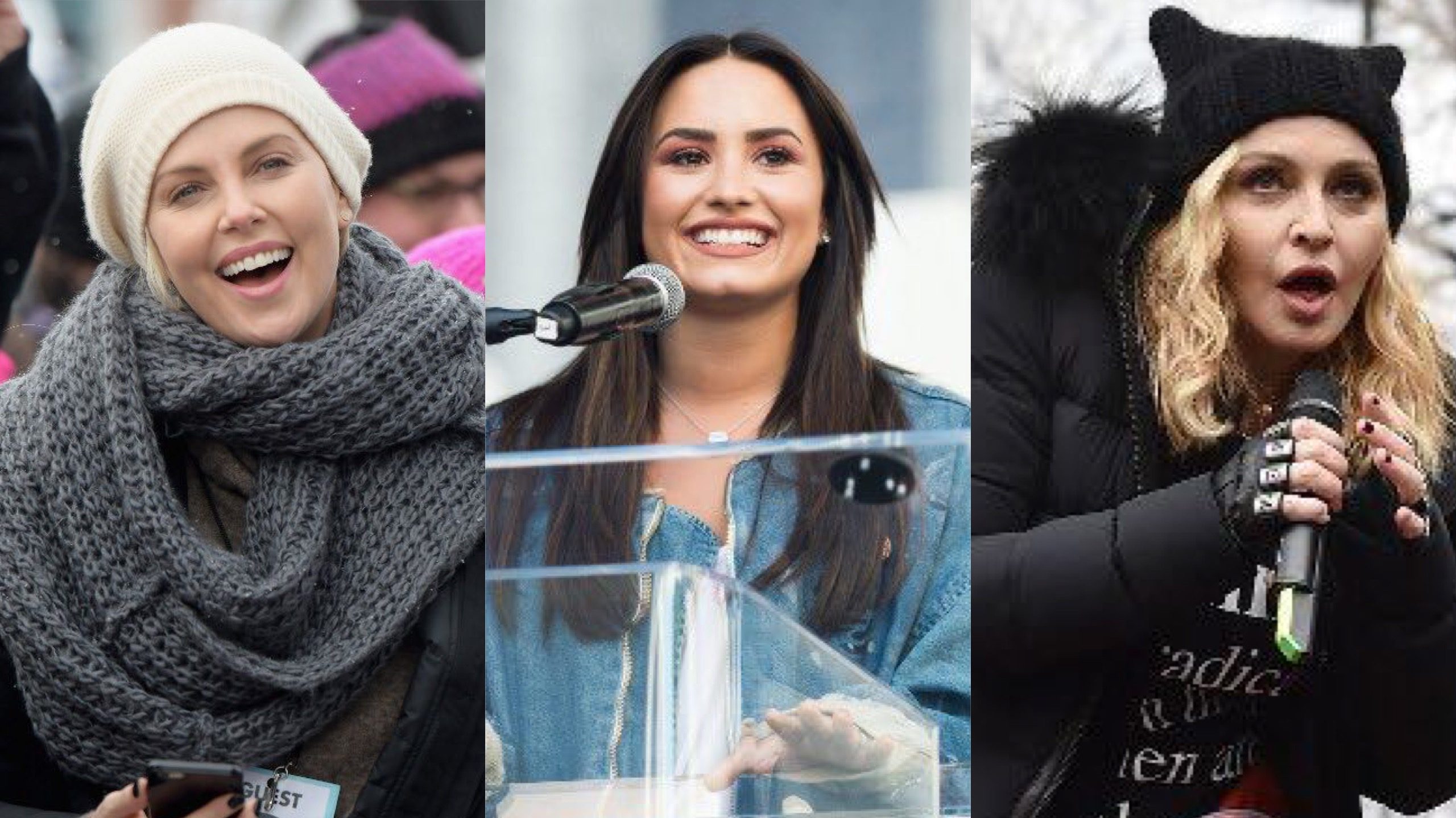 IN PHOTOS: Stars at the Women’s March in Washington