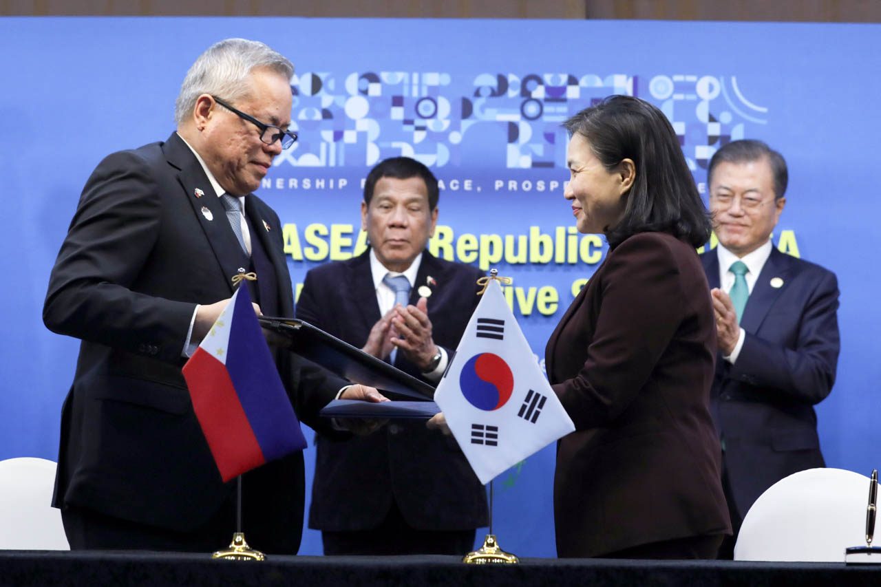 5 PH-South Korea deals signed, but no free trade agreement yet