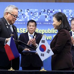 5 PH-South Korea deals signed, but no free trade agreement yet