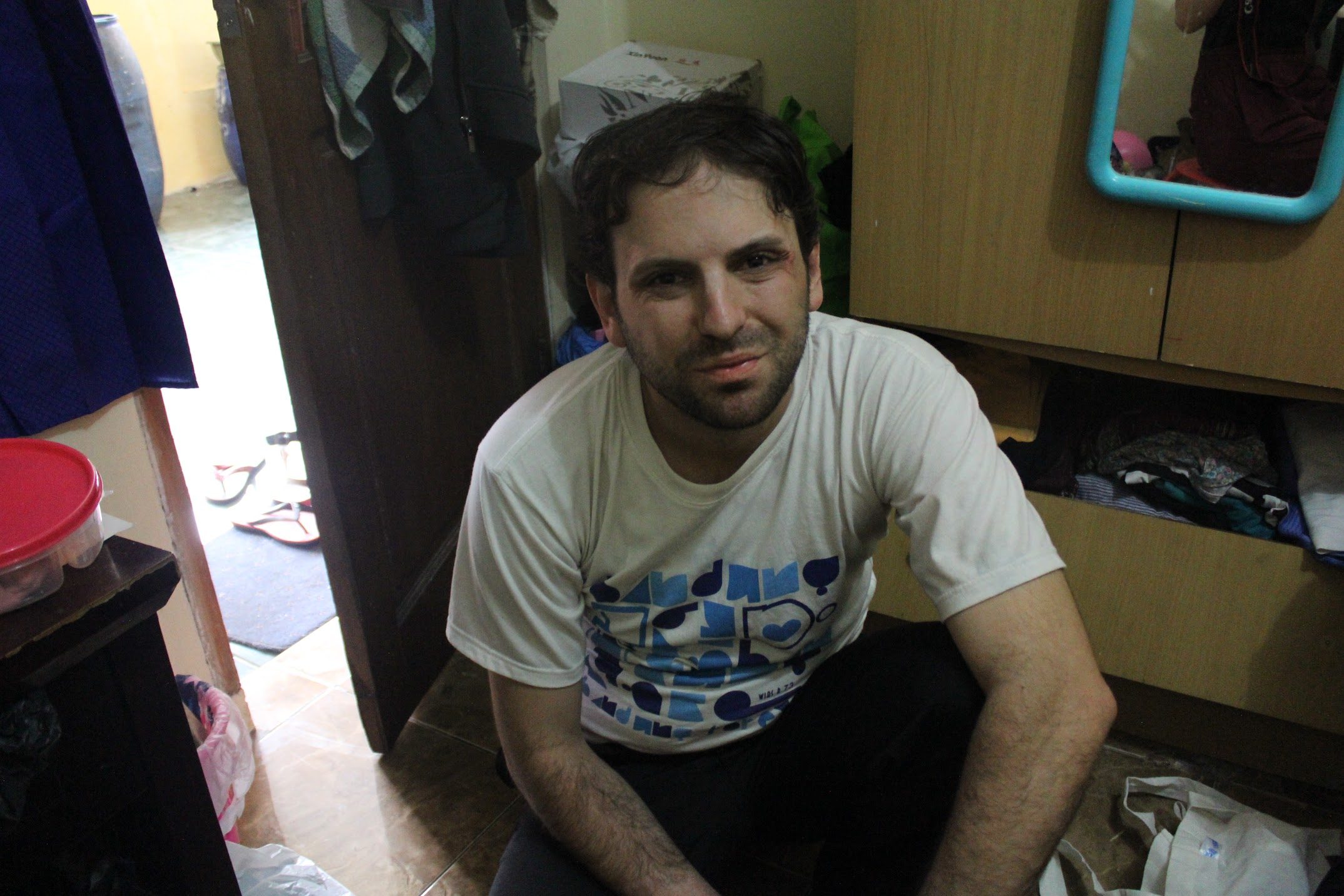 SEEKING HELP. Ahmed Jaber is on his third year in Indonesia, waiting for news from UNHCR. Photo by Han Nguyen/Rappler  