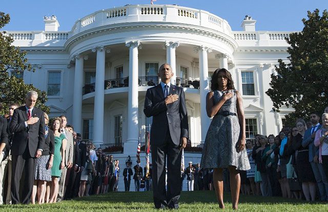 Obama leads US in moment of silence on 9/11