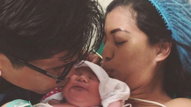 LOOK: Rich Asuncion, Benj Mudie welcome baby girl