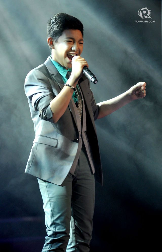 TOTAL PERFORMER. At a recent 'Voice Kids' concert. File photo by Inoue Jaena/Rappler