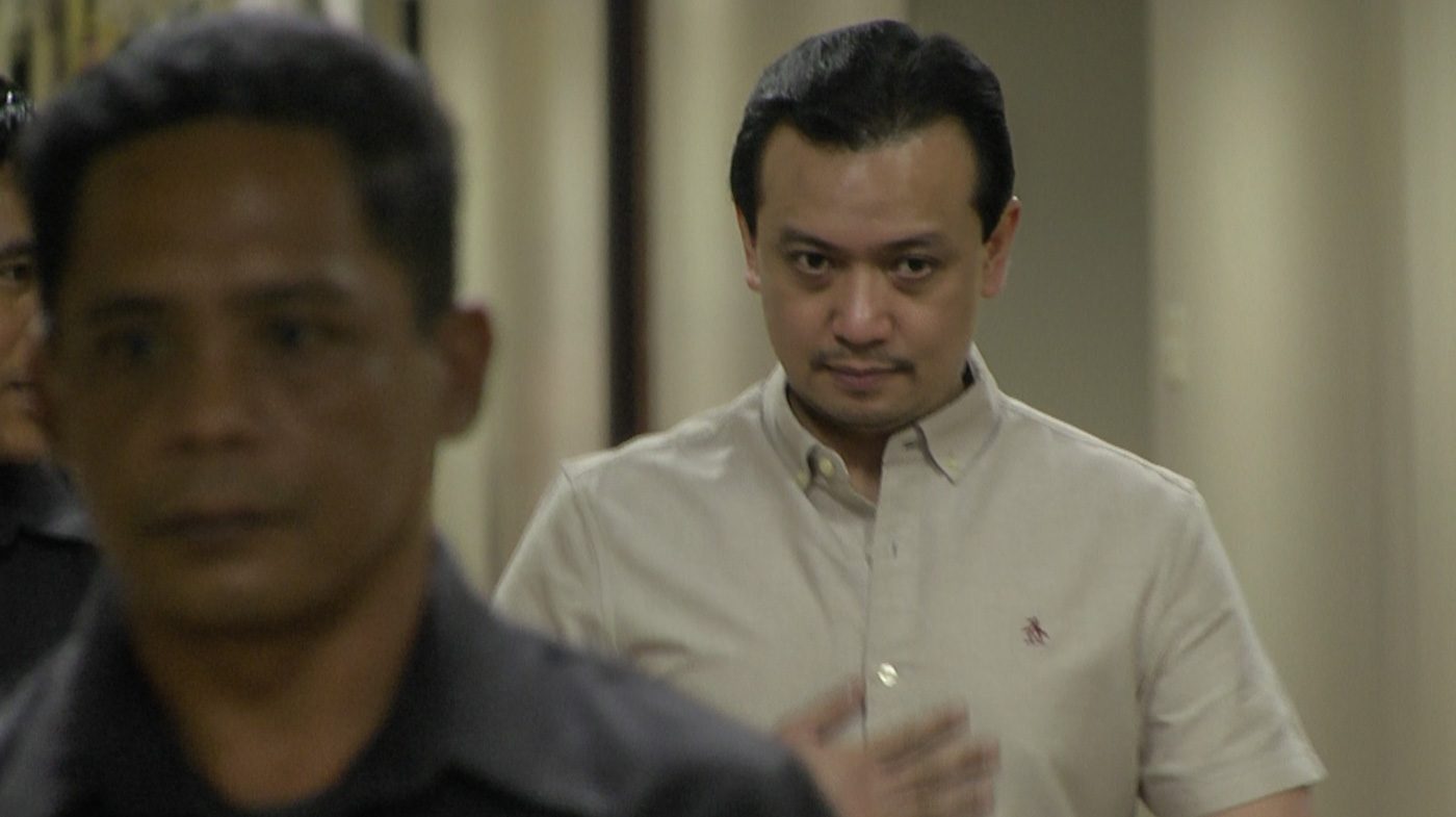 DOJ requests, then withdraws, hold departure order vs Trillanes in Pasay court