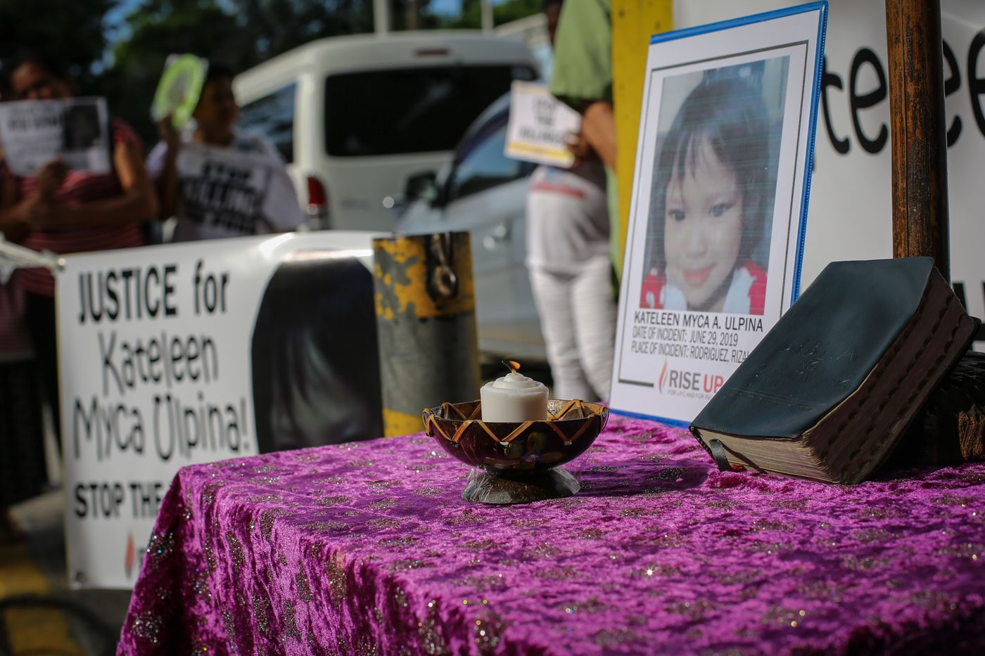 DEFENSELESS. Myca Ulpina's mother claims she was killed defenseless. Photo by Jire Carreon/Rappler 
