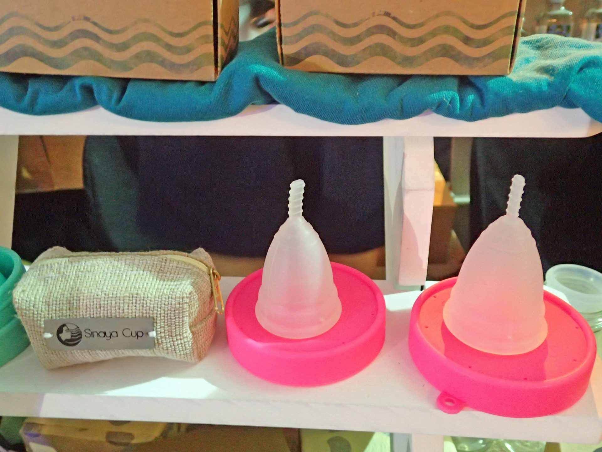 MENSTRUAL CUP. There is also the locally made menstrual cup Sinaya, which lets you say goodbye to menstrual napkins! 