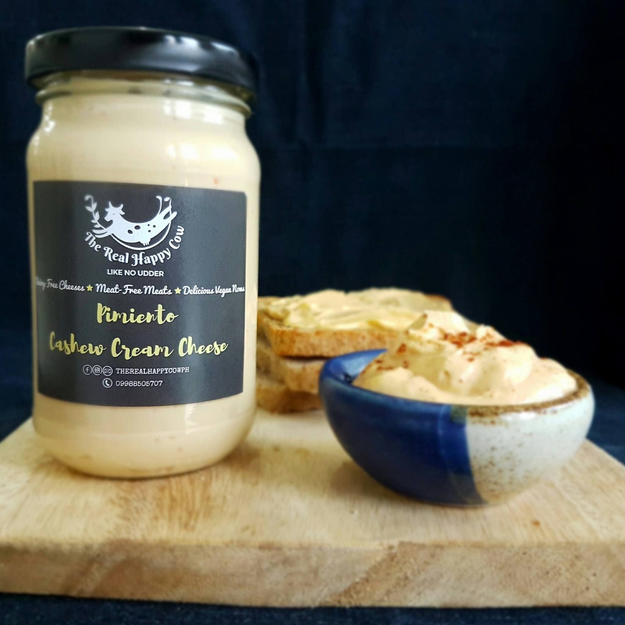 SPREADABLE! And vegan cheese can be conveniently spreadable, too! Photo courtesy of The Real Happy Cow 