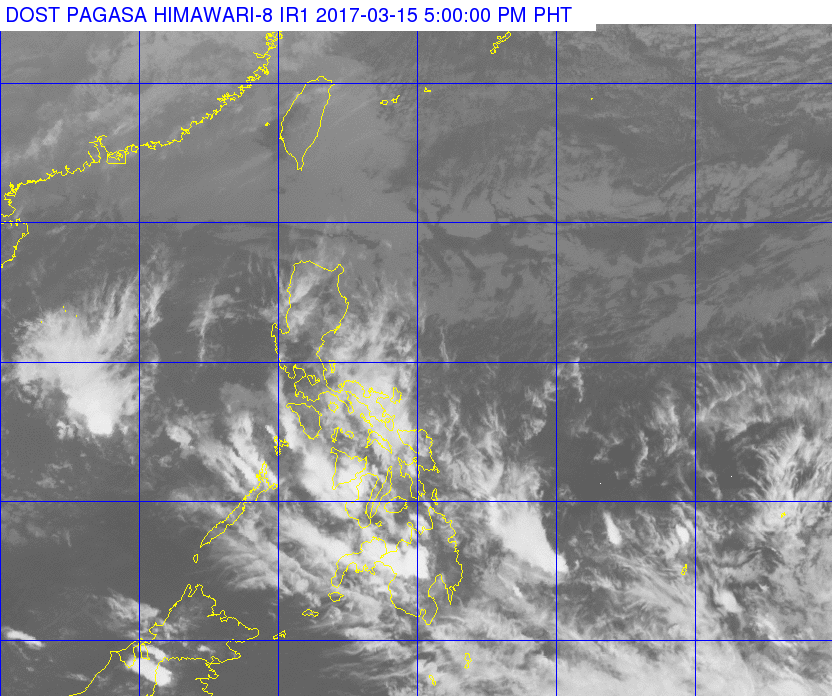 Light-moderate rain in Bicol, Eastern Visayas on Thursday
