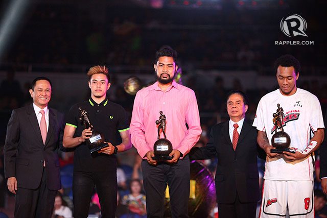 Romeo (second from left) is also part of the Second Mythical Team selection. Photo by Josh Albelda/Rappler   