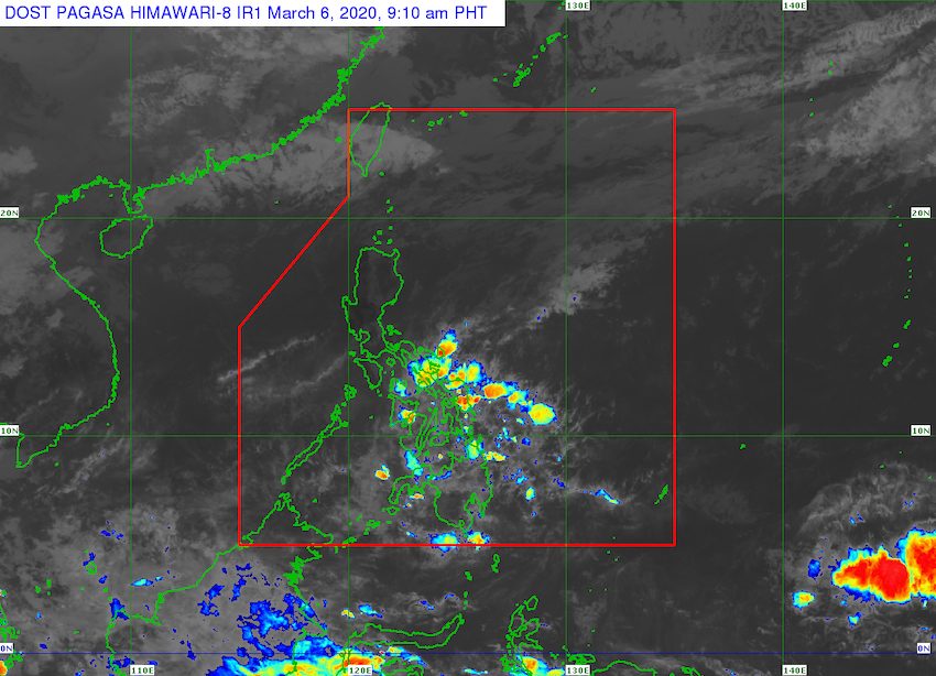 LPA bringing rain to Visayas, Mindanao on March 6