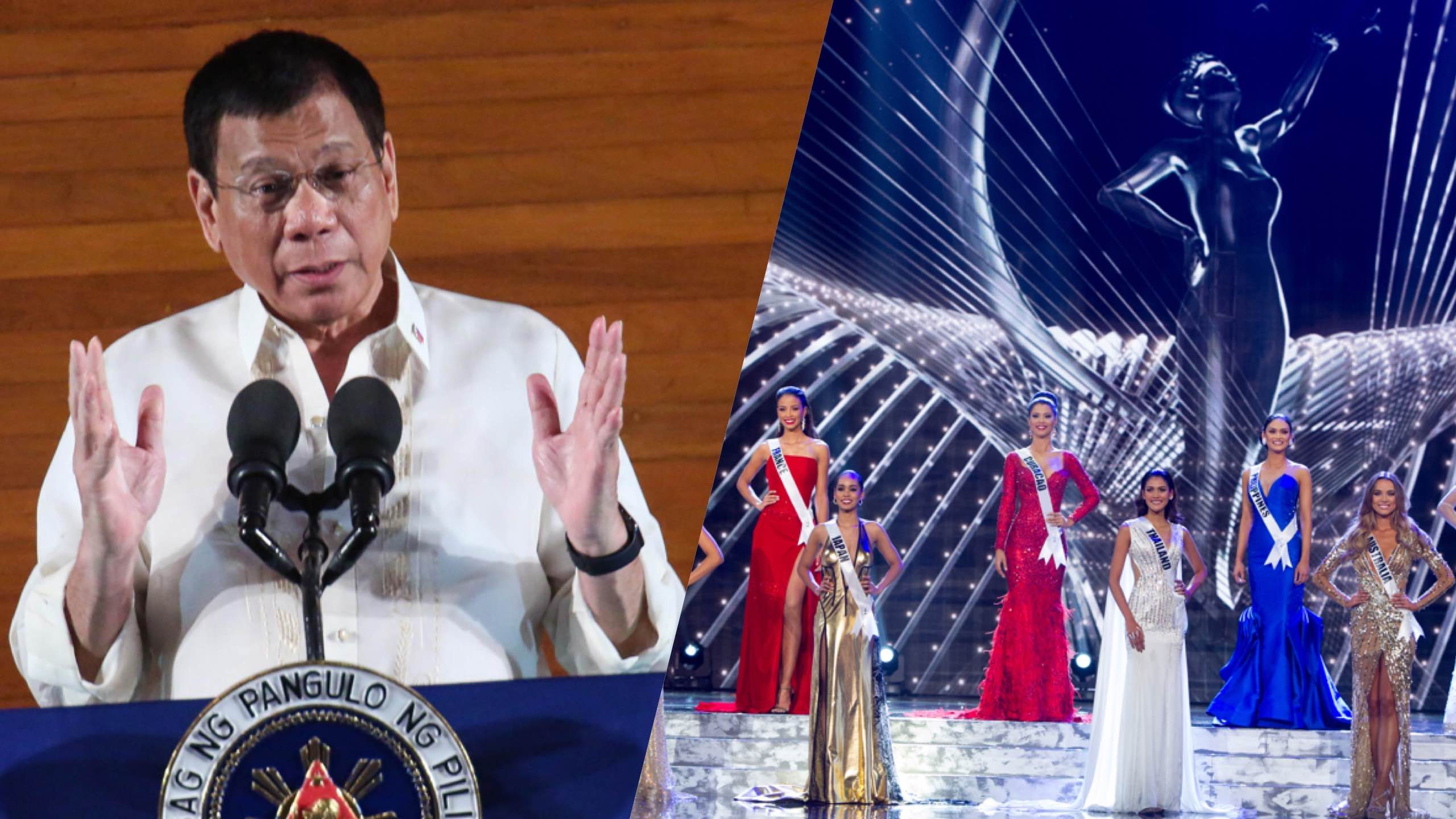 Duterte on PH hosting Miss Universe: ‘I wouldn’t spend money on that’