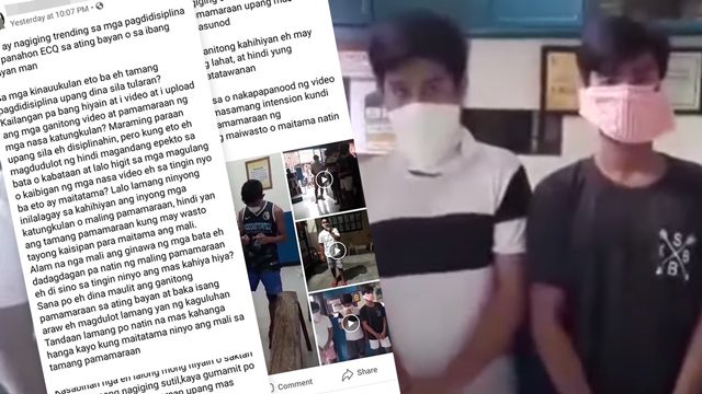 WATCH: Minors in Laguna ordered to reenact quarantine offenses on camera