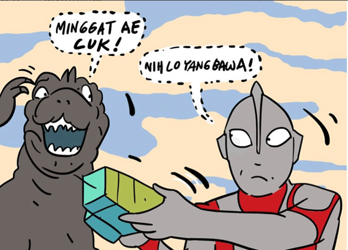 VIRAL: Godzilla dan Ultraman takut kepada Bu Risma serta Menteri Susi