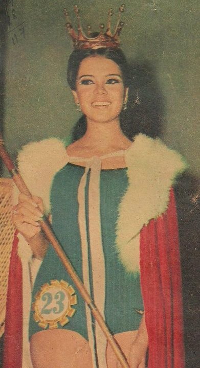MISS INTERNATIONAL PHILIPPINES 1969. Binky Montinola earns the title of Bb Pilipinas International 1969 and finished as part of the Top 15. Photo courtesy of Tony Paat.  