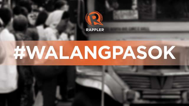 #WalangPasok: Class suspensions, Monday, September 30, 2019