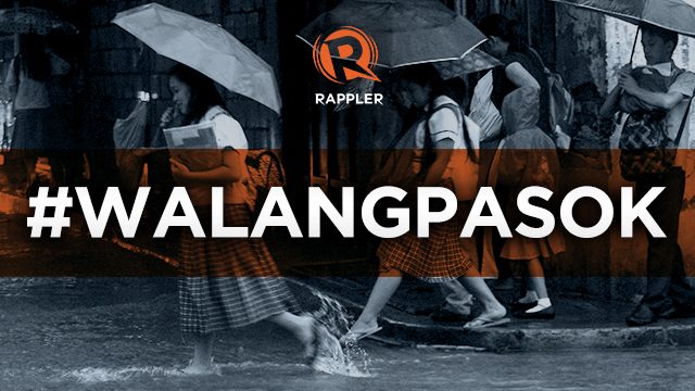 #WalangPasok: Class suspensions, Wednesday, September 13