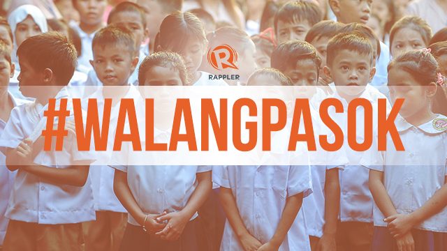 #WalangPasok: Class suspensions, Friday, November 15, 2019