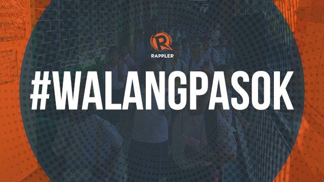 #WalangPasok: Class suspensions, Friday, August 9, 2019