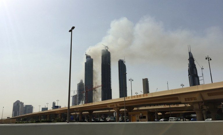 Clouds of smoke as latest fire hits central Dubai