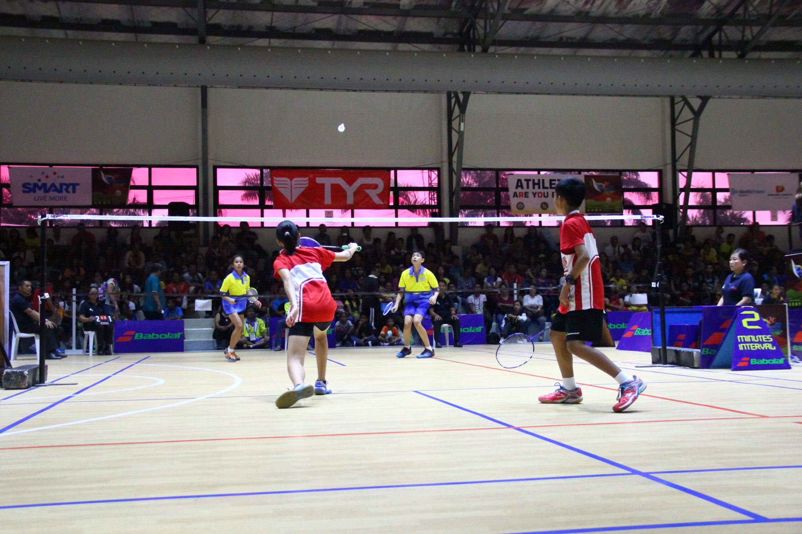 IN PHOTOS: Badminton finals (Palaro 2015)