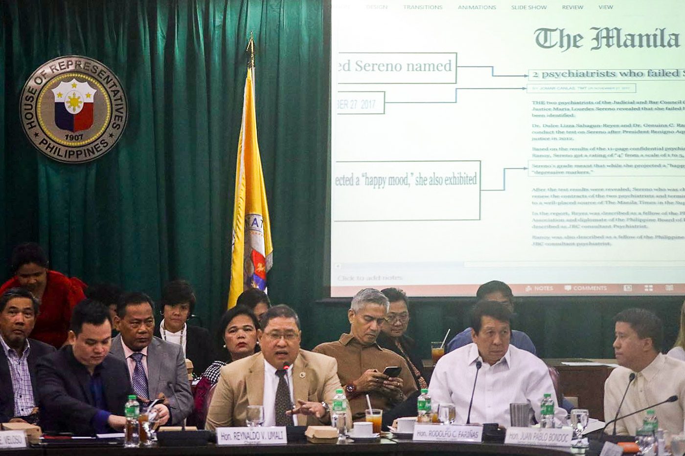 Umali, Fariñas: Sereno impeachment different from Corona trial