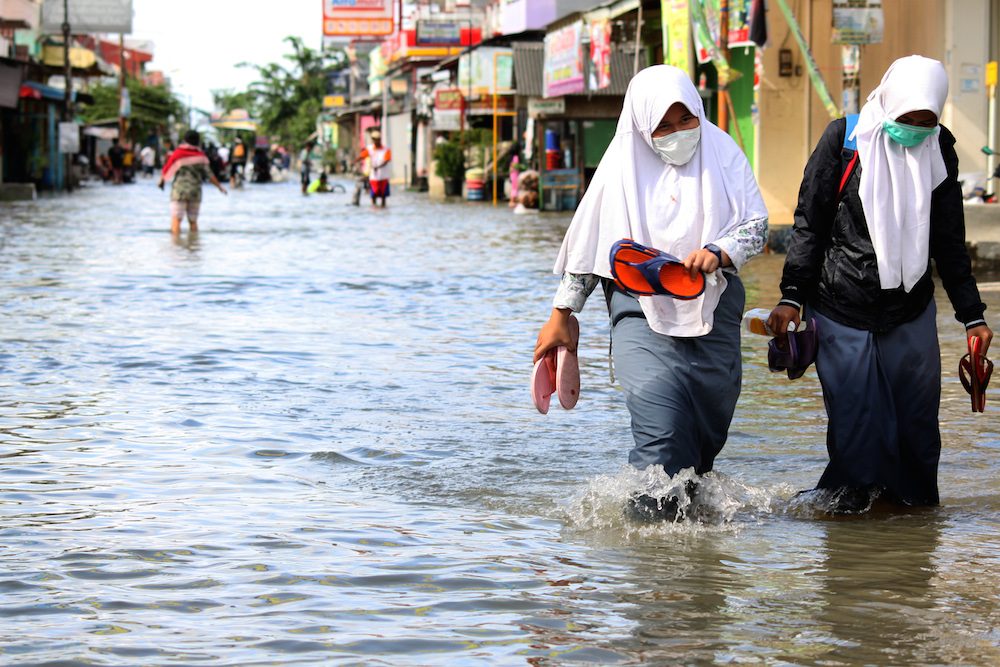 Curah hujan tinggi sebabkan banjir di Jakarta dan sekitarnya